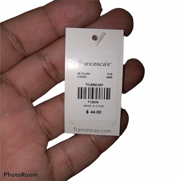 Francesca's Tyler Scarf in Camel - Picture 4 of 5